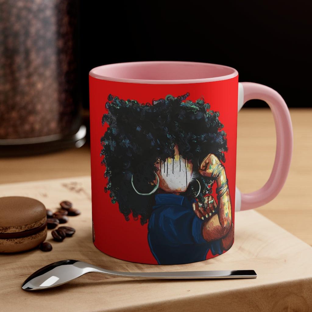 Naturally the Riveter RED Accent Coffee Mug, 11oz