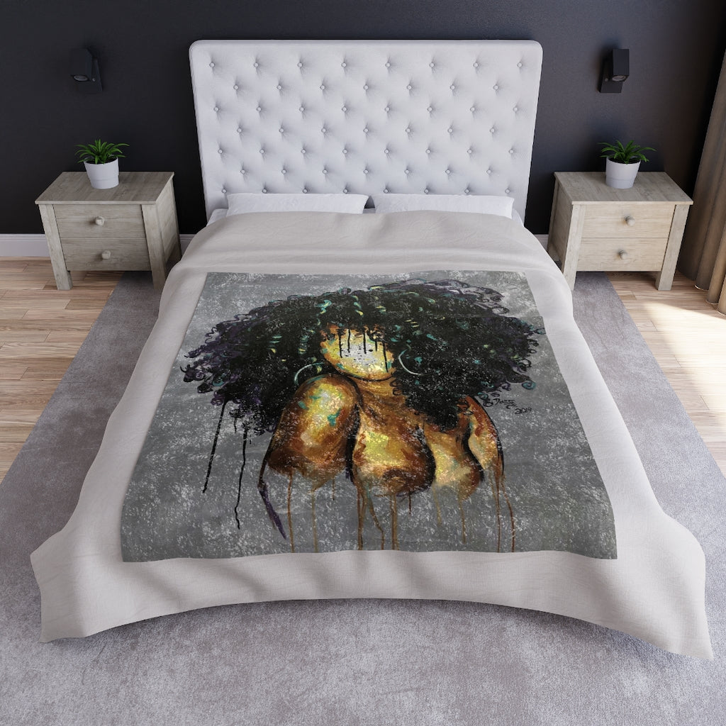 Naturally LXIII Crushed Velvet Blanket