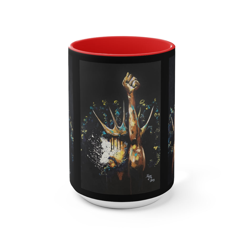Naturally King and Queen Badu Accent Mug