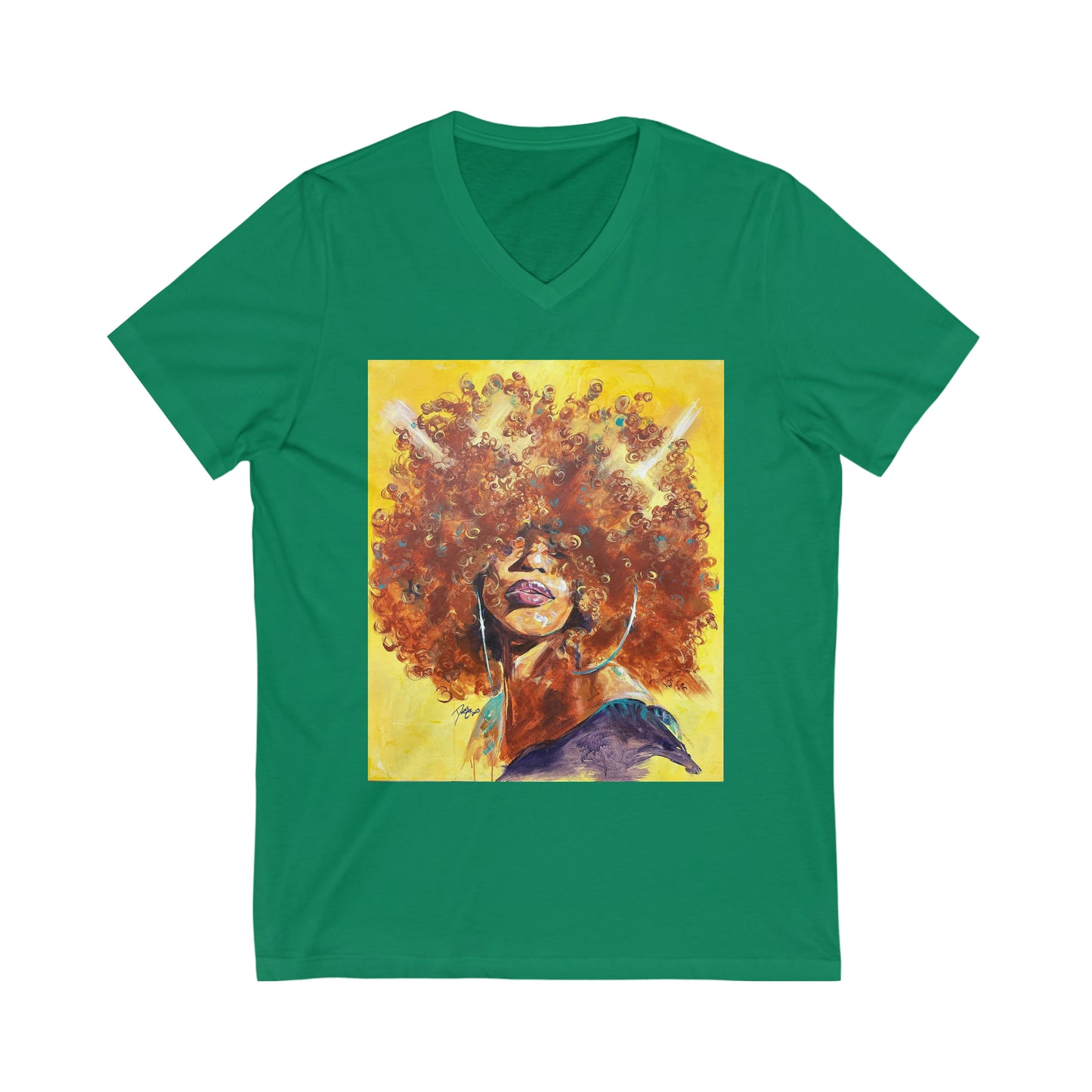 Naturally Karina Unisex Jersey Short Sleeve V-Neck Tee