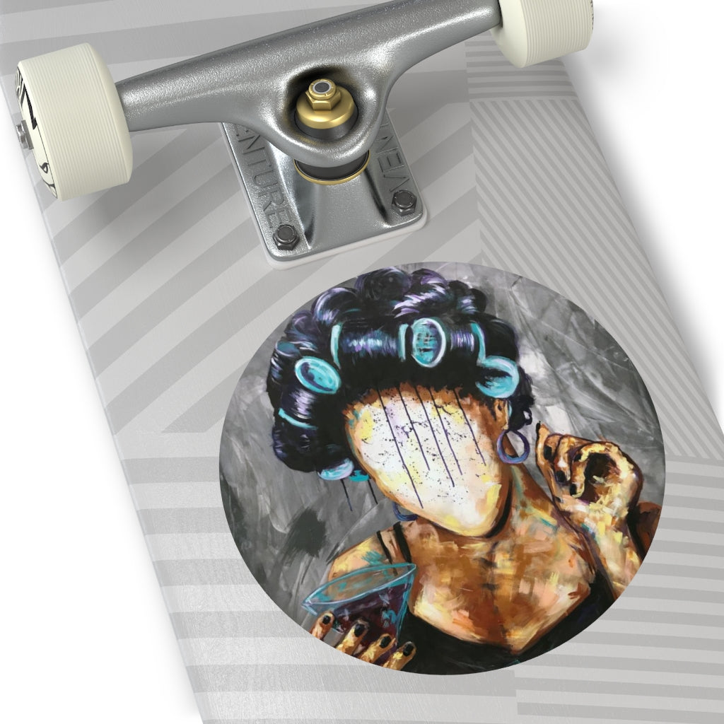 Naturally Undressed X Round Vinyl Stickers