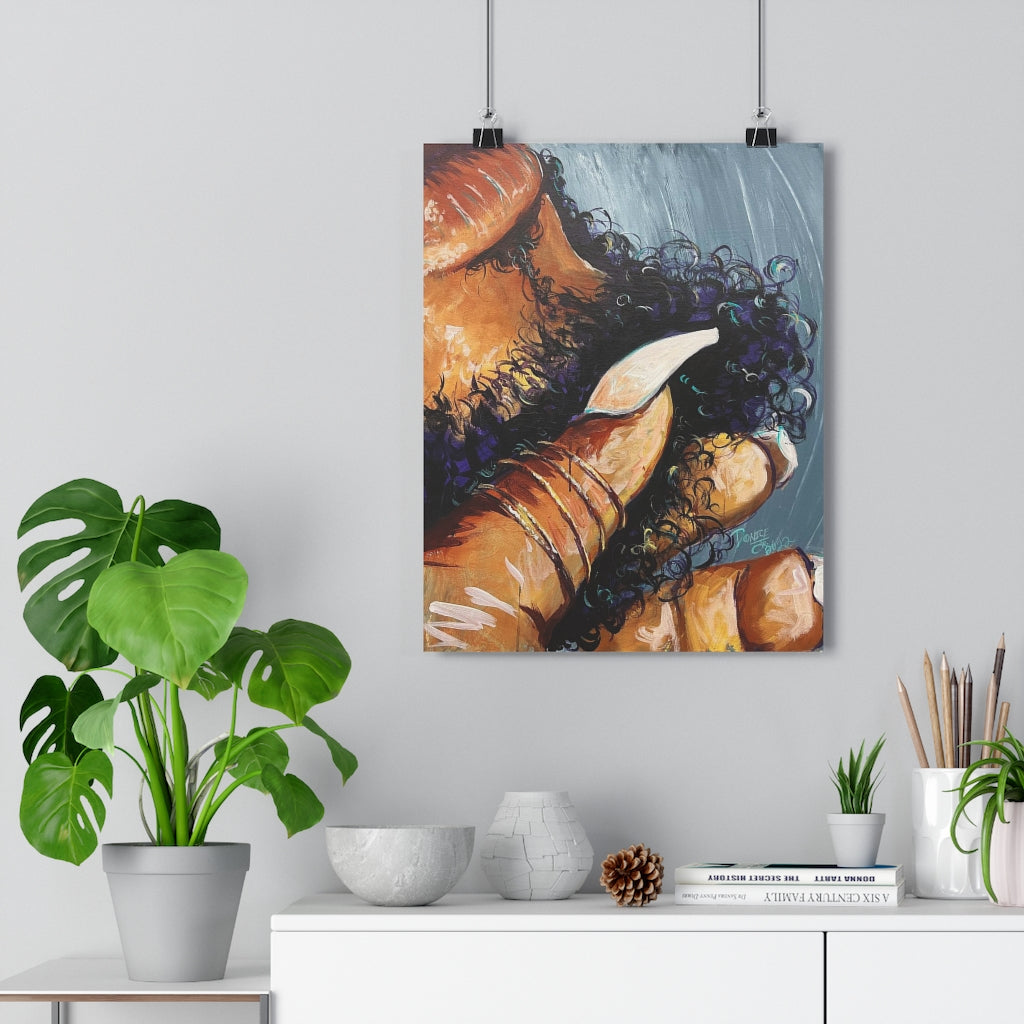Naturally Black Love X Giclée Art Print