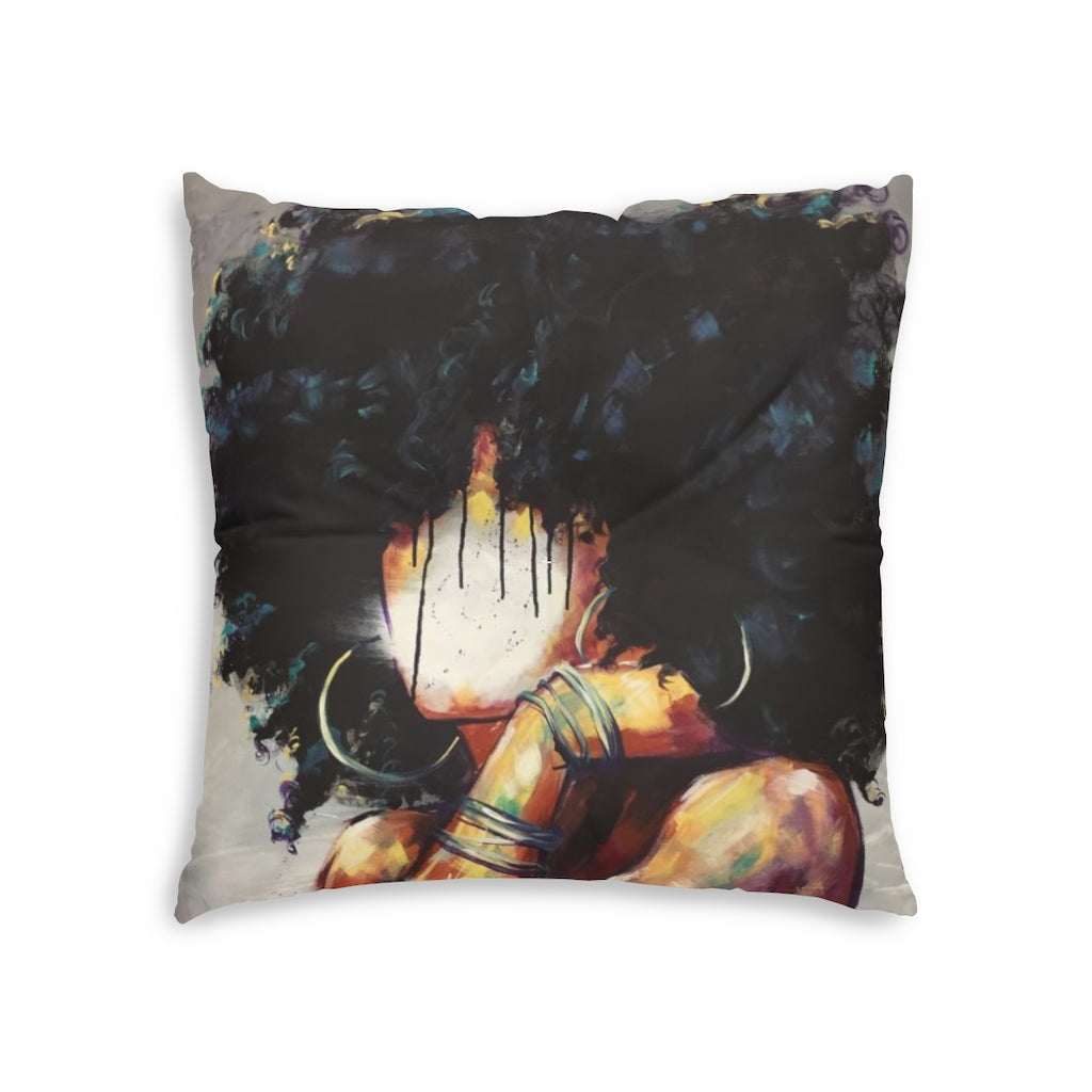 Naturally II Tufted Floor Pillow, Square