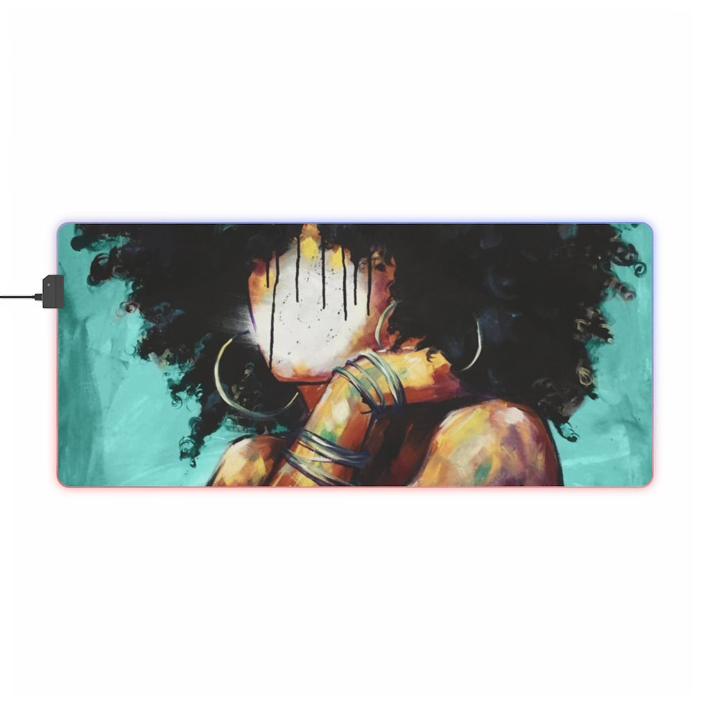 Naturally II TEAL LED Gaming Mouse Pad