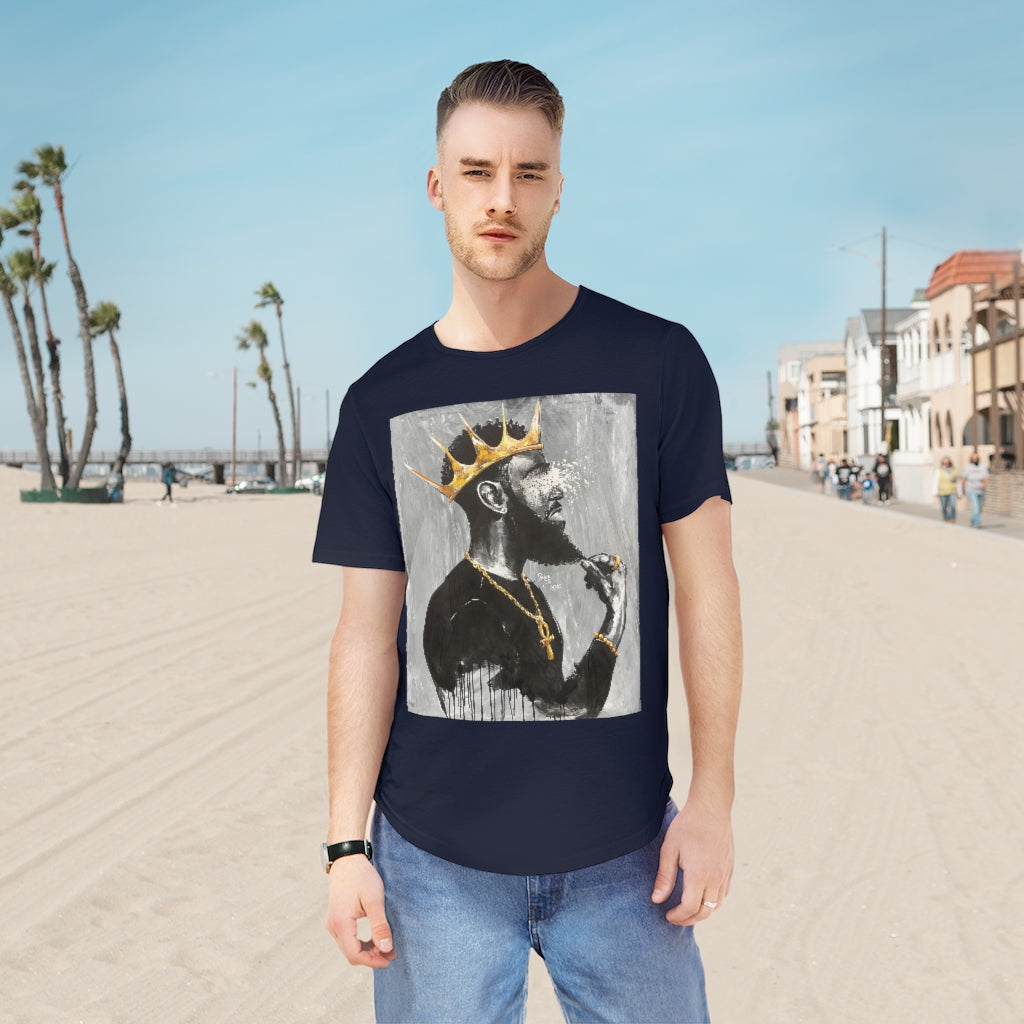 Naturally King VI Men's Jersey Curved Hem Tee