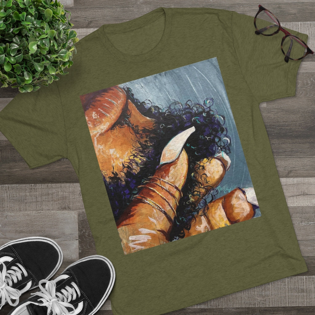 Naturally Black Love X Unisex Tri-Blend Crew Tee