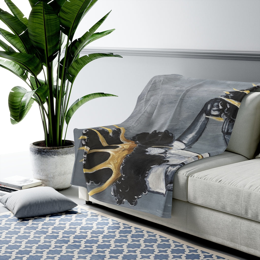 Naturally Queens Velveteen Plush Blanket