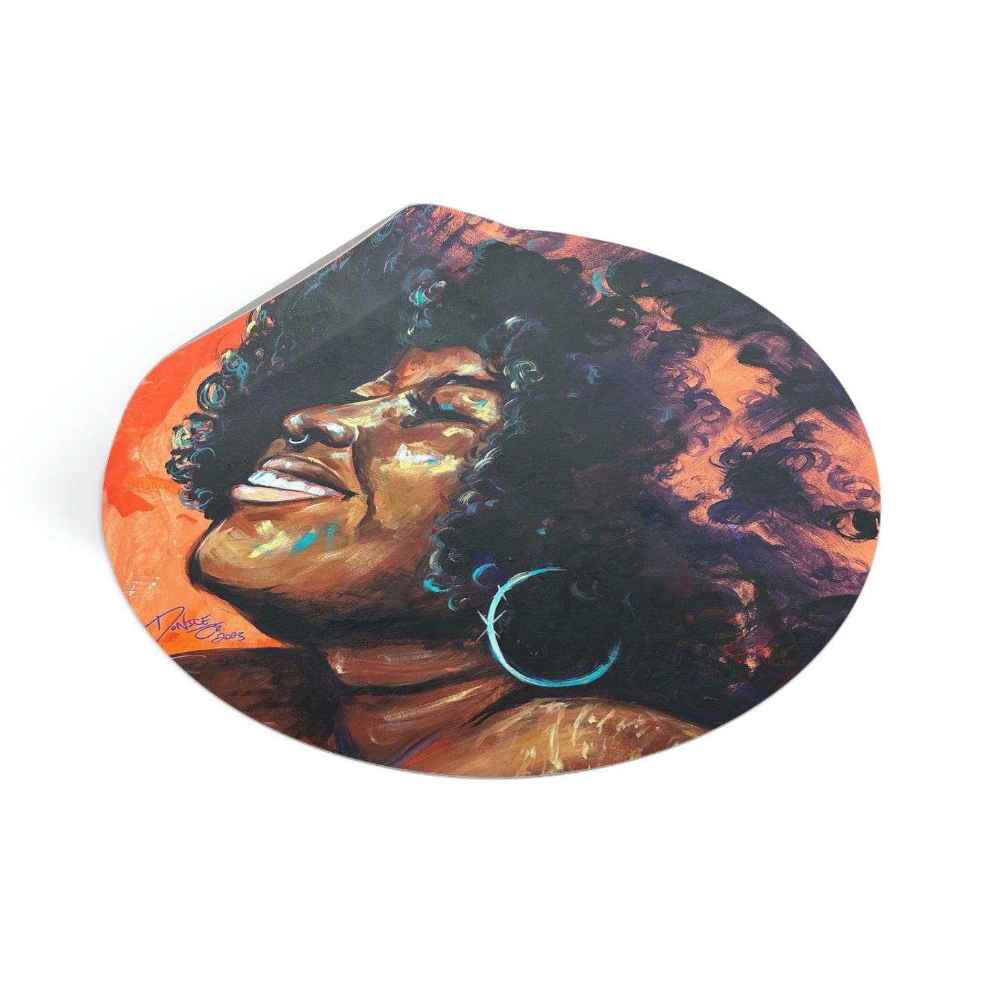 Naturally Stephanie Round Vinyl Stickers