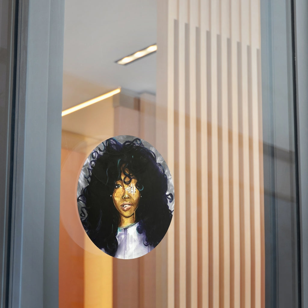 Naturally Sza Round Vinyl Stickers