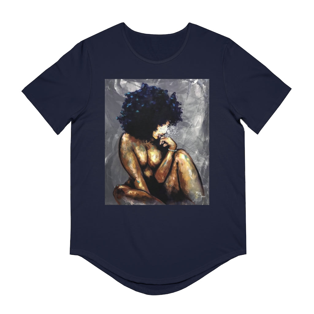 Naturally LV Men's Jersey Curved Hem Tee