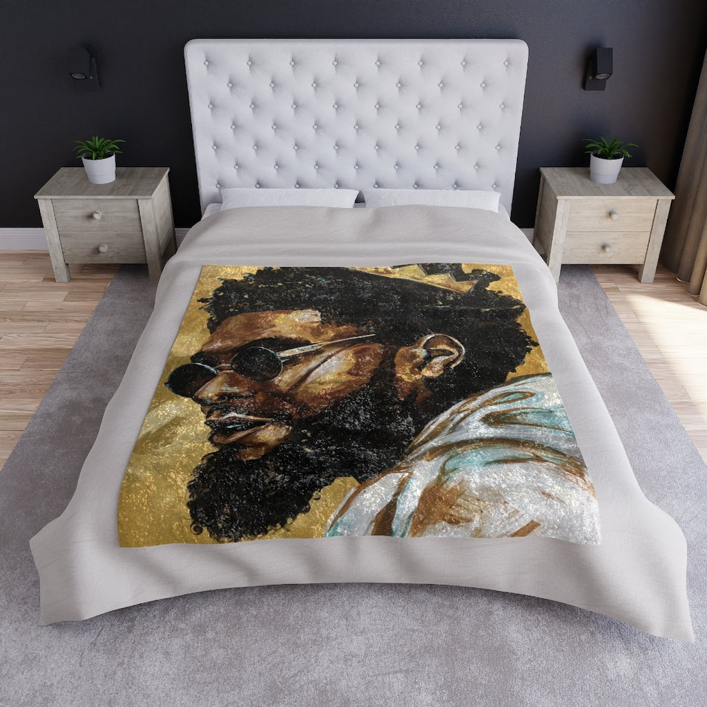 Naturally KRIT Crushed Velvet Blanket