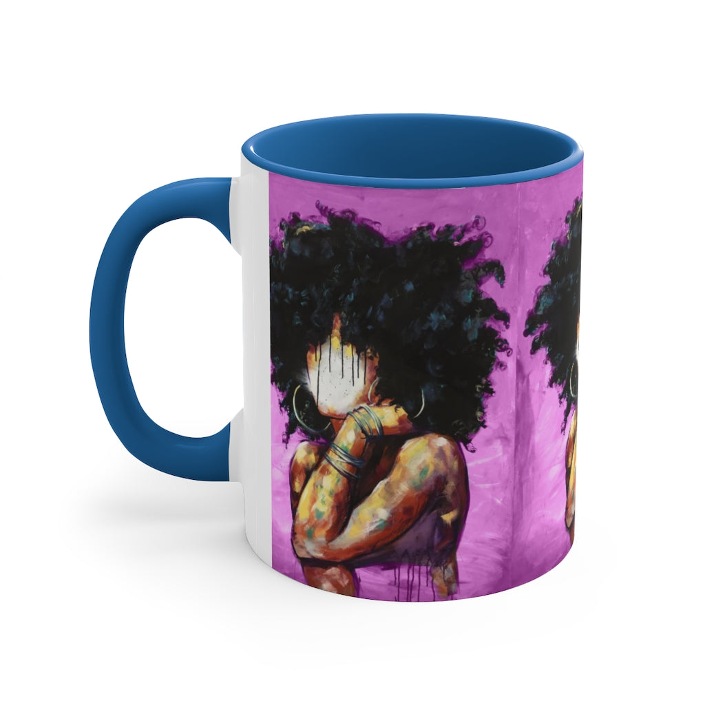 Naturally II PINK Accent Coffee Mug, 11oz