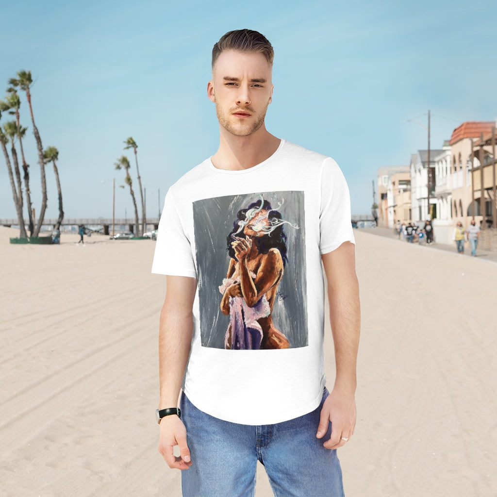Naturally Stoners I Men's Jersey Curved Hem Tee