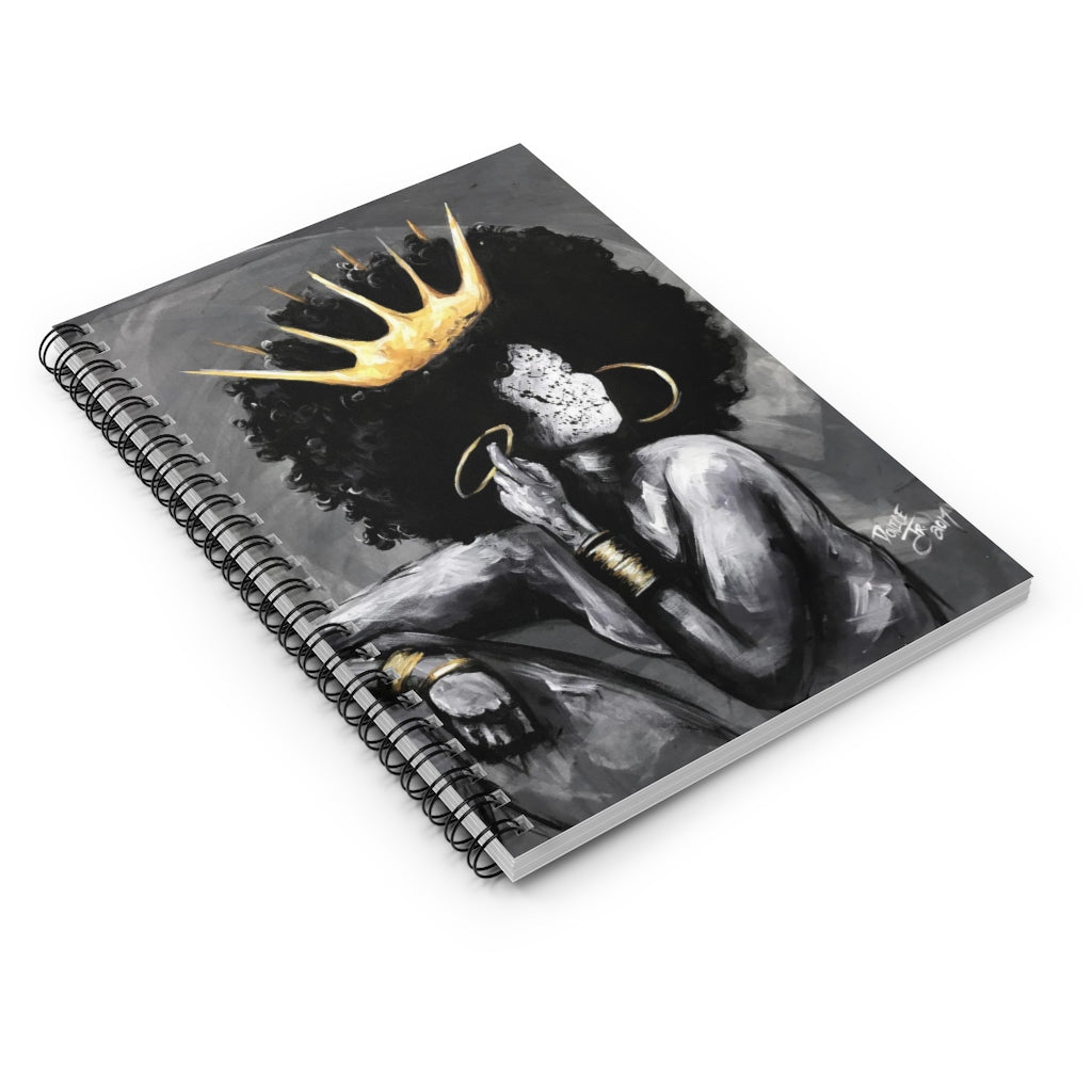 Naturally Queen VI Spiral Notebook - Ruled Line