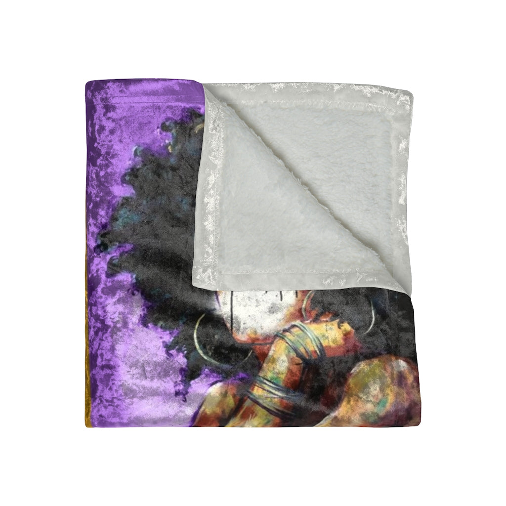 Naturally II COLORS Crushed Velvet Blanket