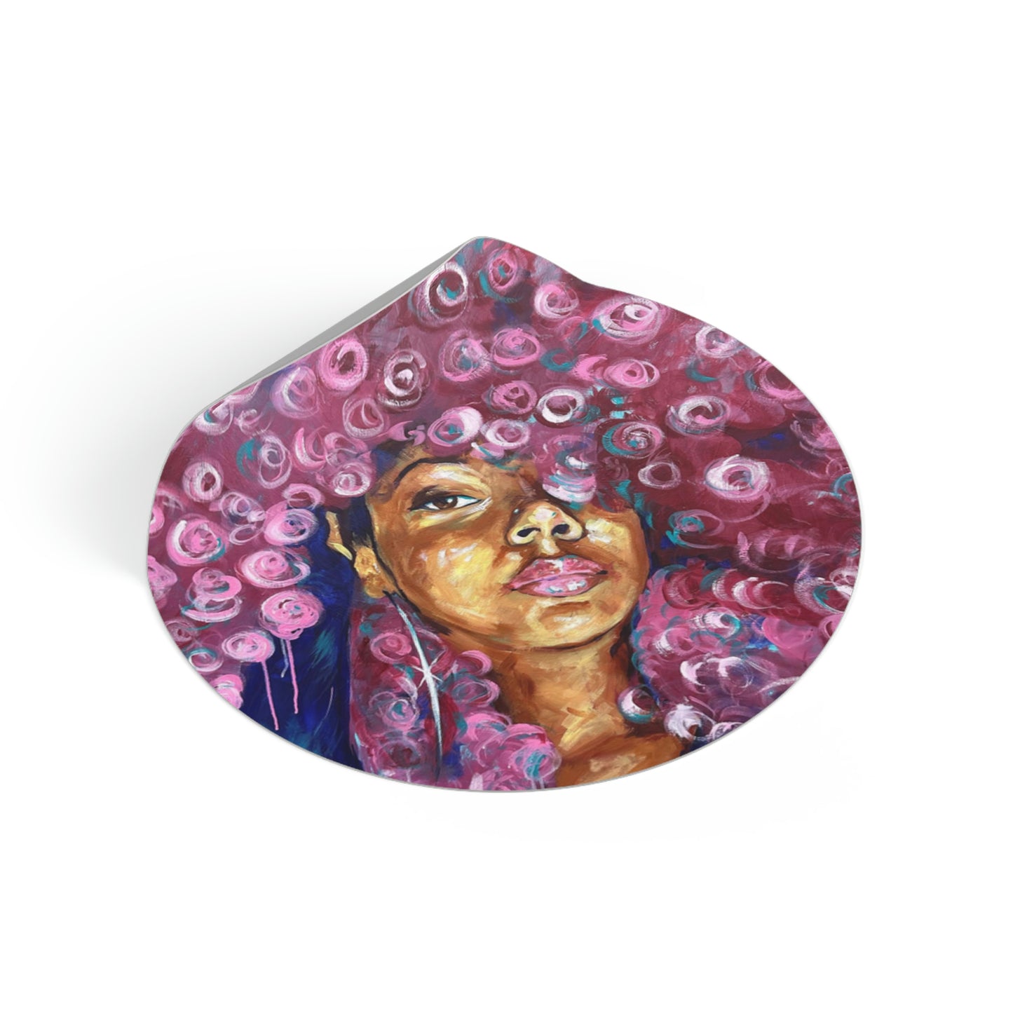 Naturally Rosado Round Vinyl Stickers