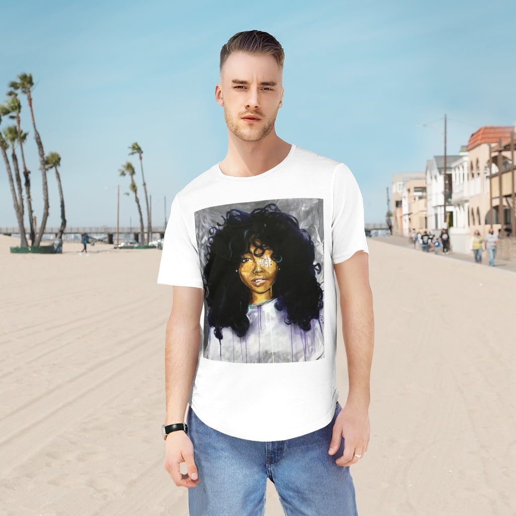 Naturally Sza Men's Jersey Curved Hem Tee