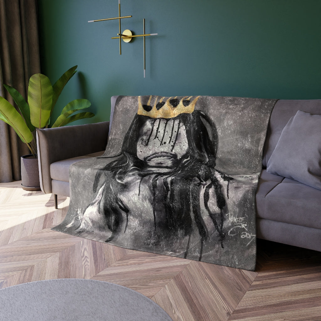 Naturally King II Crushed Velvet Blanket