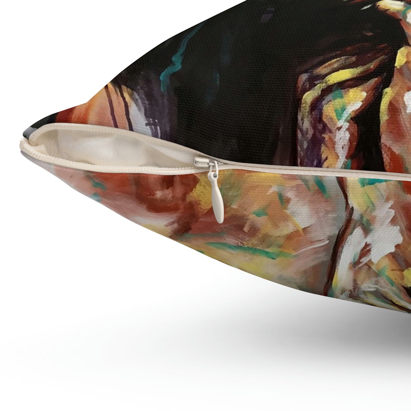 Naturally VI Spun Polyester Square Pillow