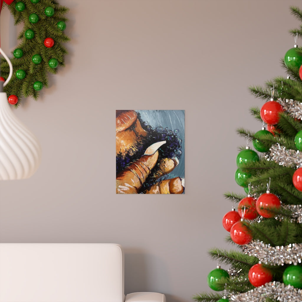 Naturally Black Love X Premium Matte vertical posters