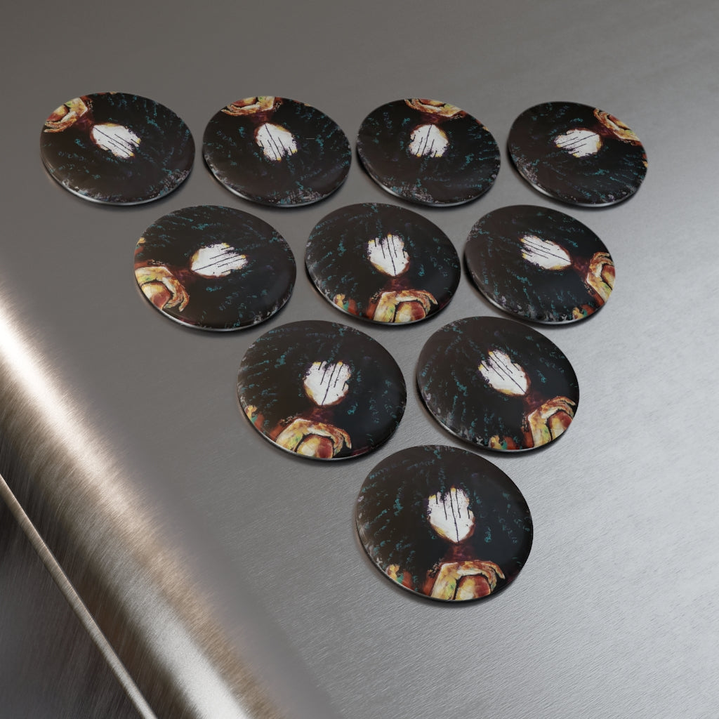 Naturally I Magnet, Round (1 & 10 pcs)