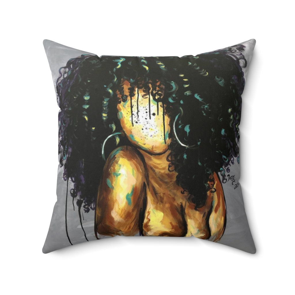 Naturally LXIII Spun Polyester Square Pillow