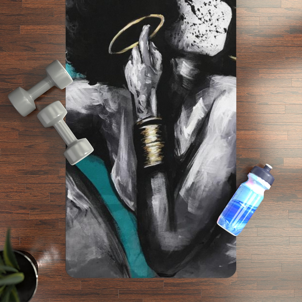Naturally Queen VI TEAL Rubber Yoga Mat
