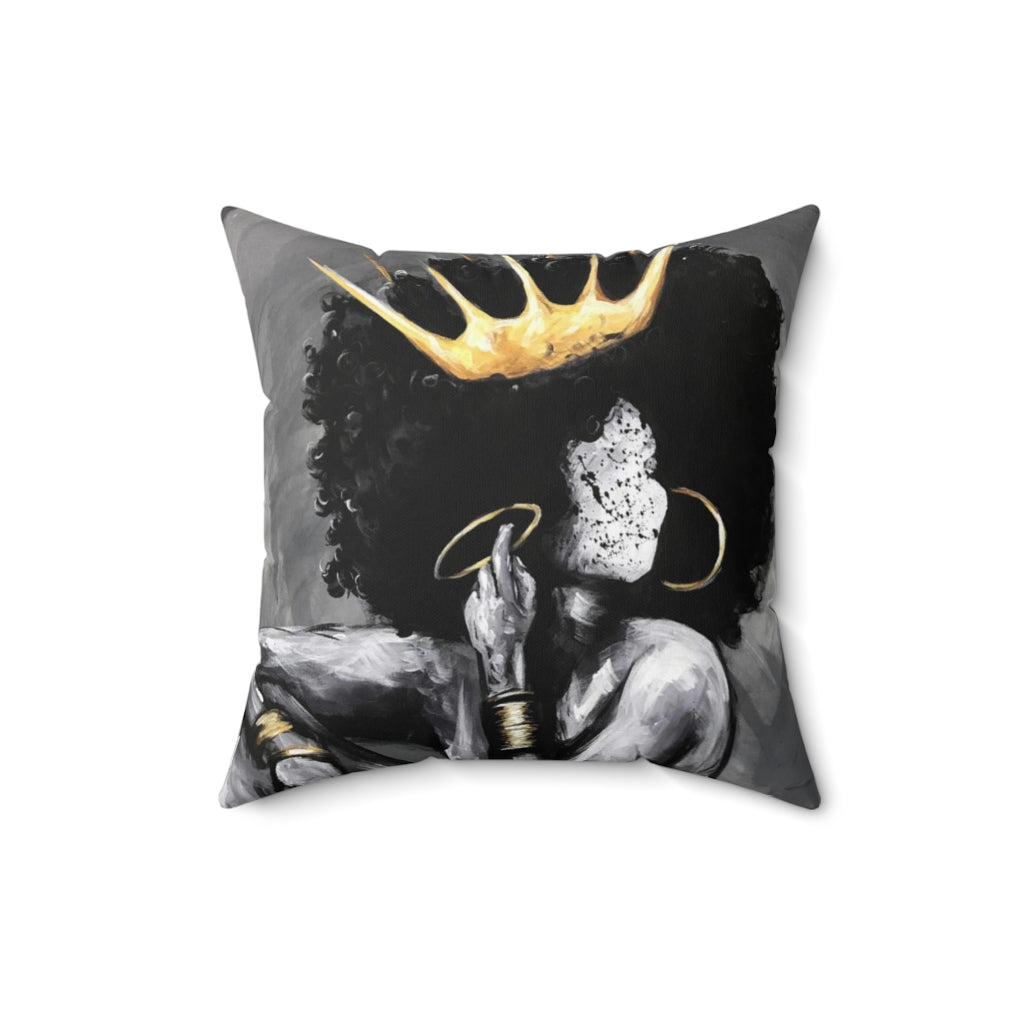 Naturally Queen VI Spun Polyester Square Pillow