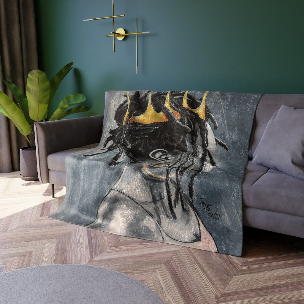 Naturally Queen XXIII Crushed Velvet Blanket