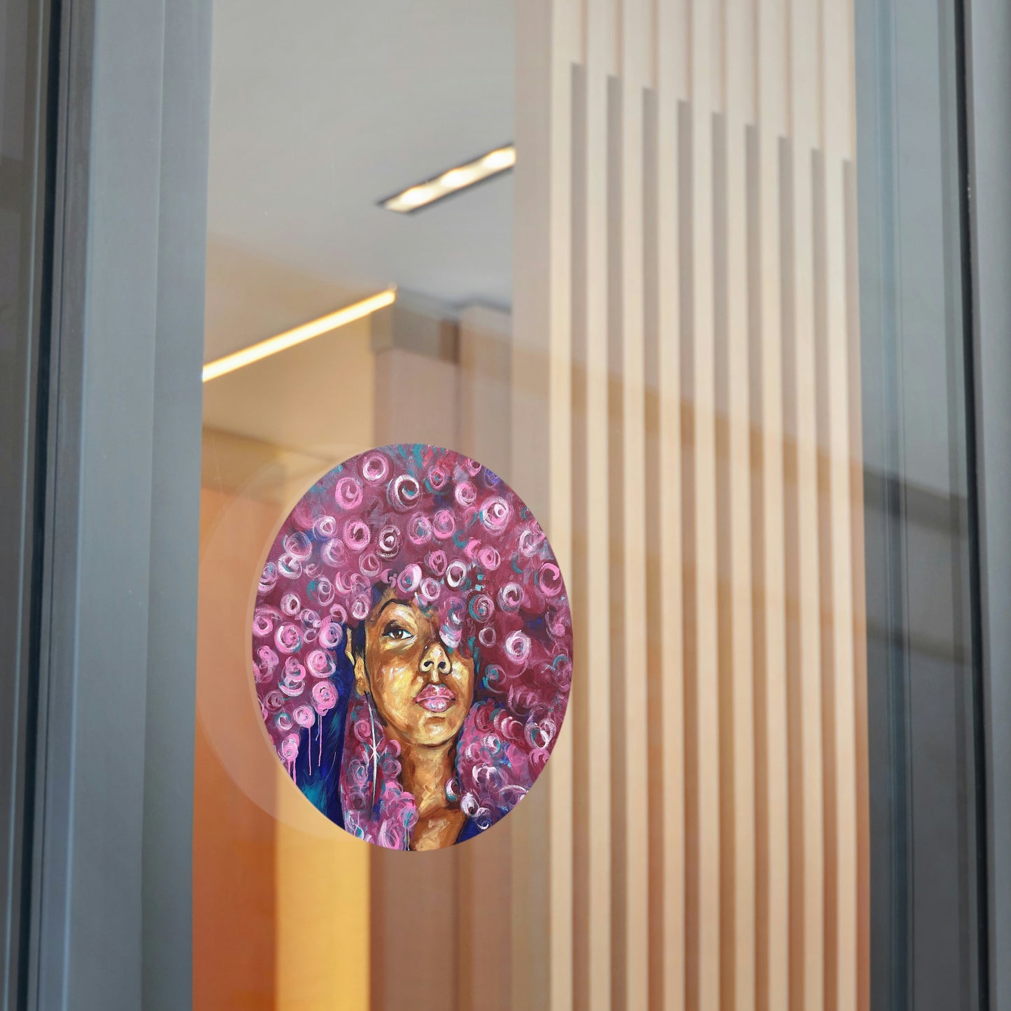 Naturally Rosado Round Vinyl Stickers