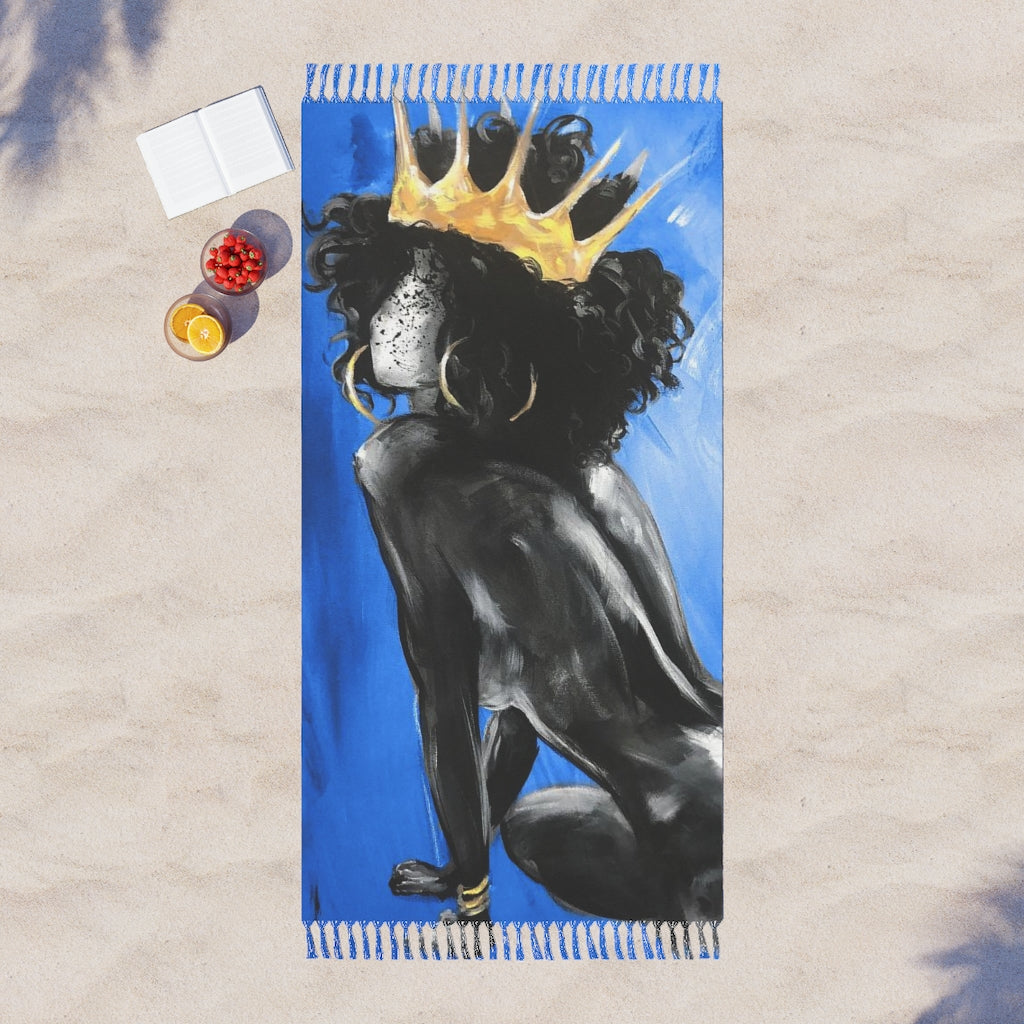 Naturally Queen VIII BLUE Boho Beach Cloth