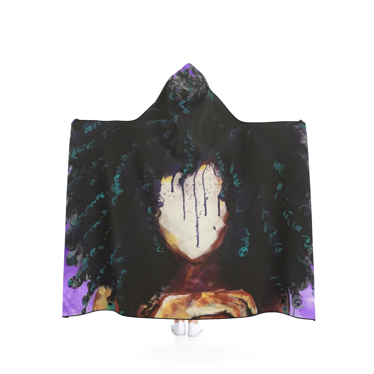 Naturally I PURPLE Hooded Blanket