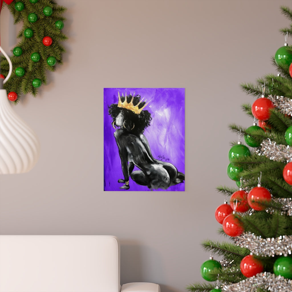 Naturally Queen VIII PURPLE Premium Matte vertical posters