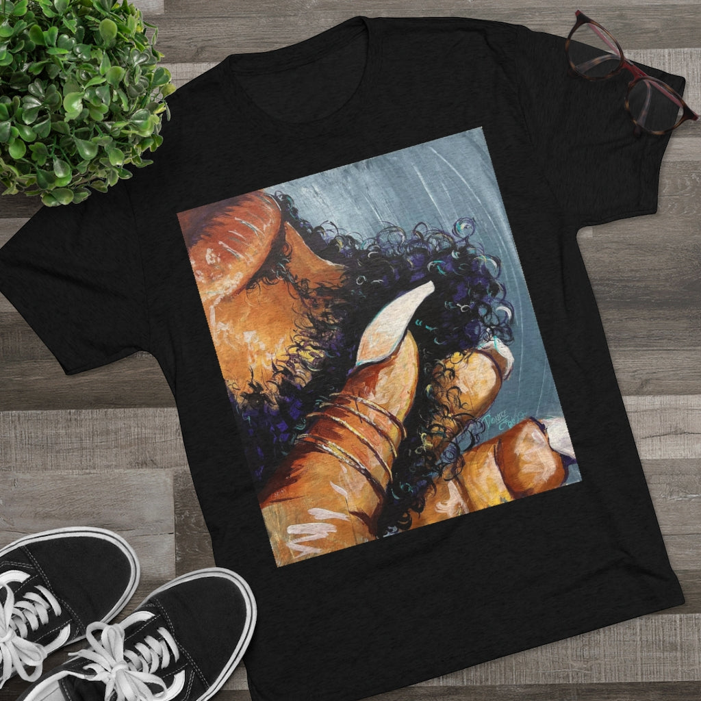 Naturally Black Love X Unisex Tri-Blend Crew Tee