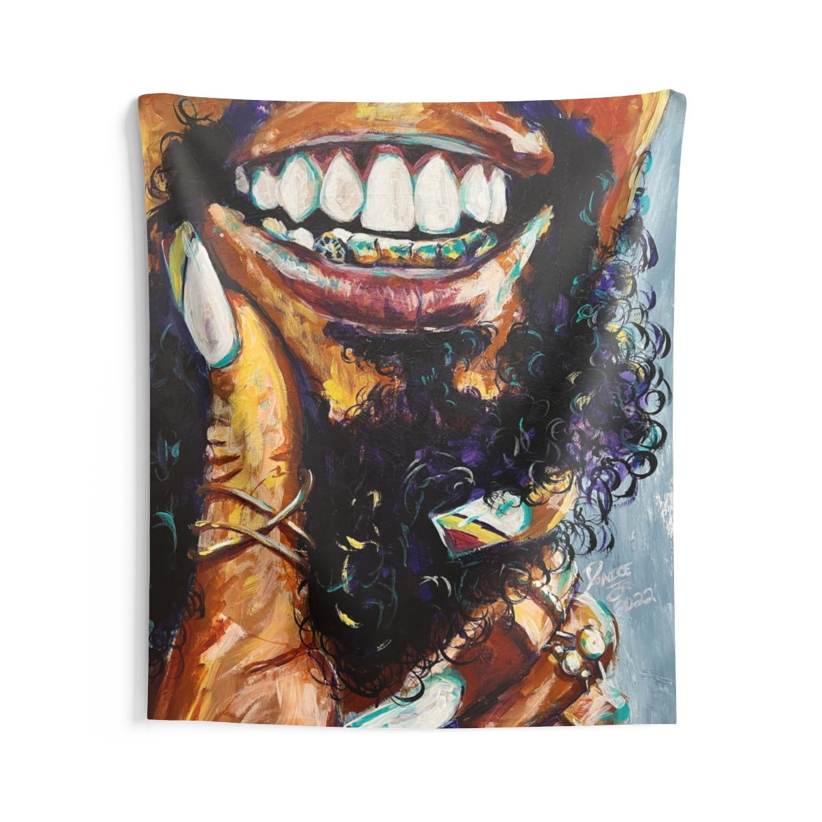 Naturally Black Love XI Indoor Wall Tapestries