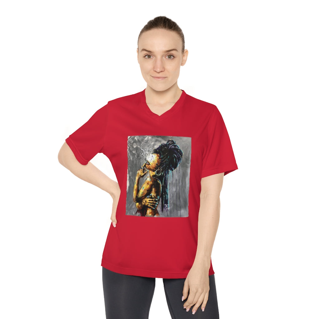 Naturally LVIII Women's Performance V-Neck T-Shirt