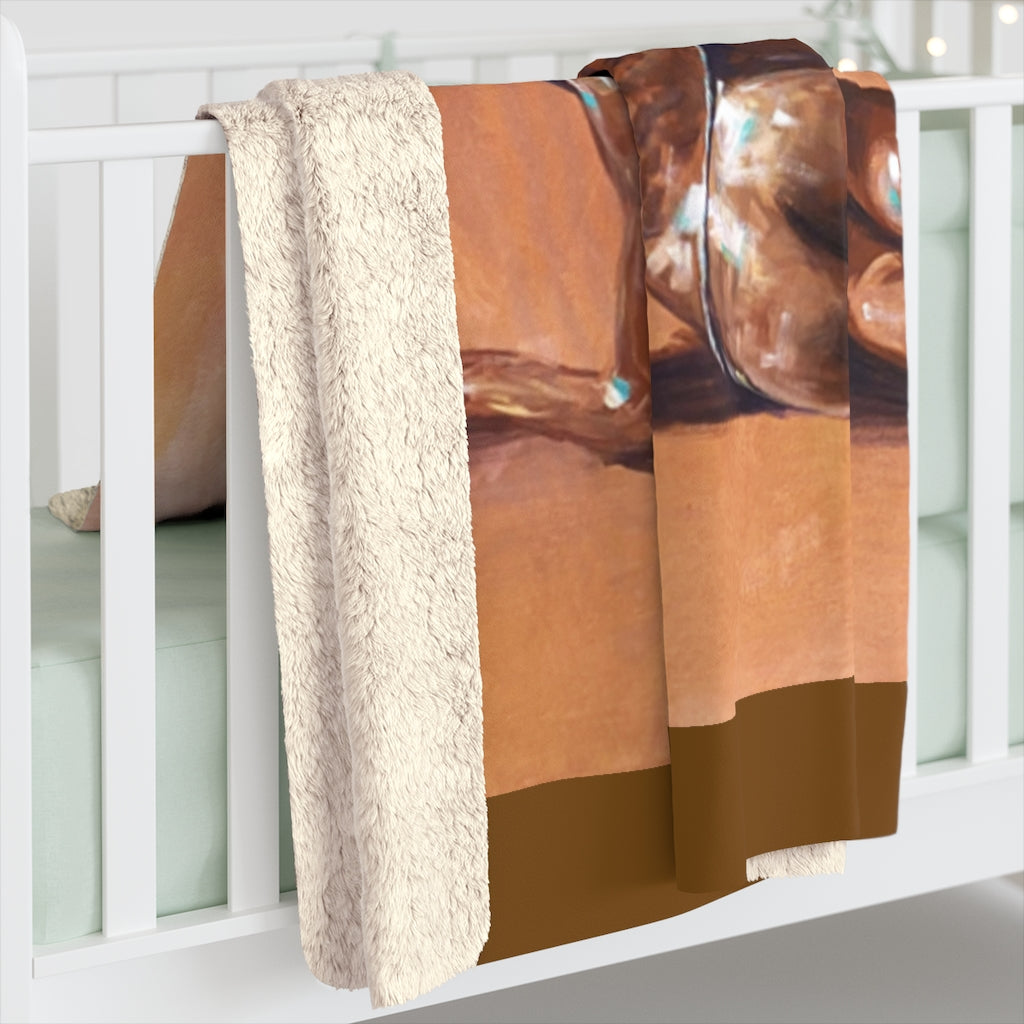 Naturally Nude II Sherpa Fleece Blanket