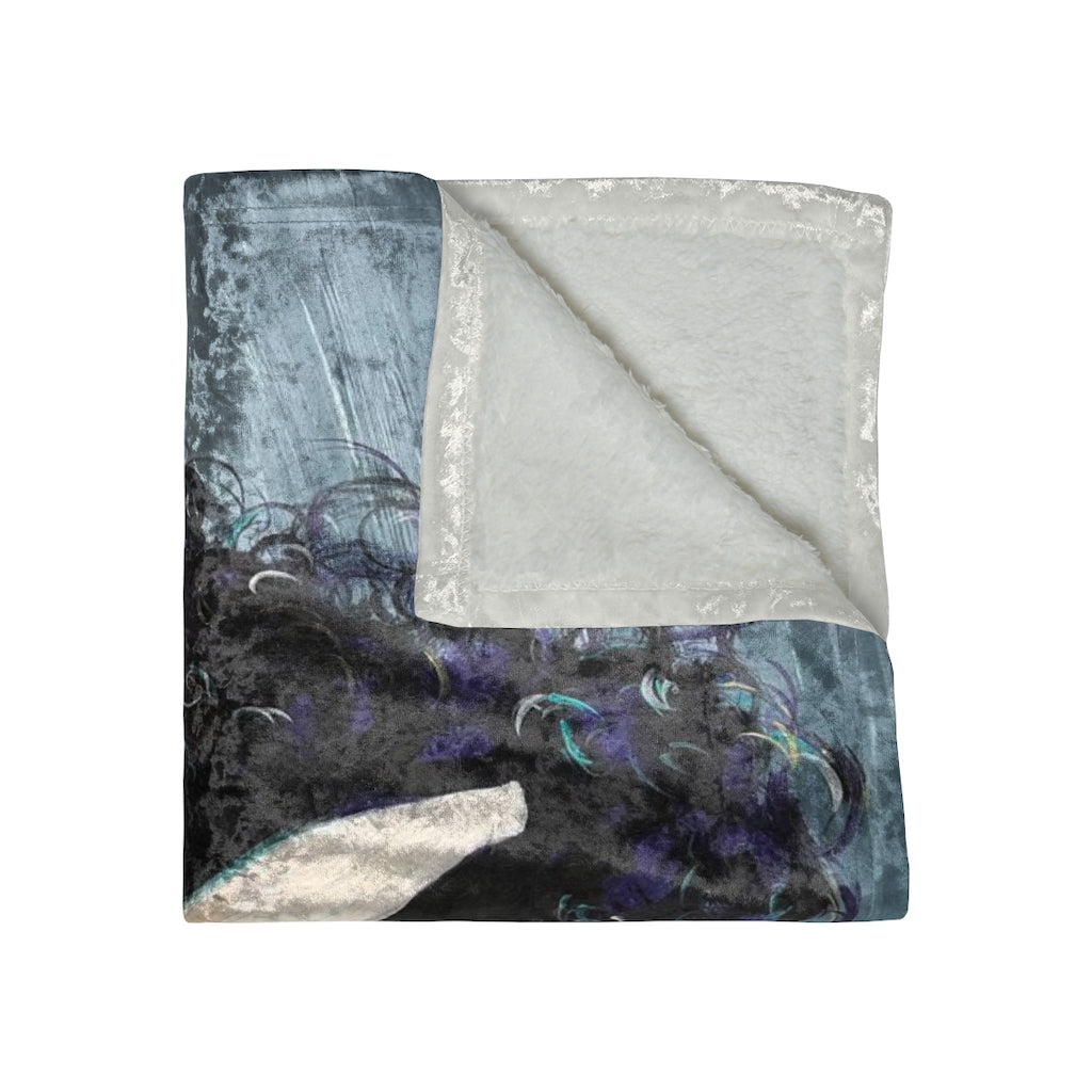 Naturally Black Love X Crushed Velvet Blanket