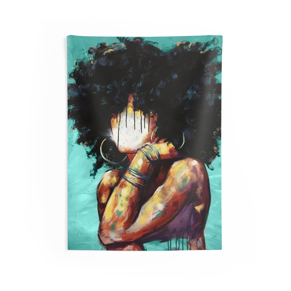 Naturally II TEAL Indoor Wall Tapestries