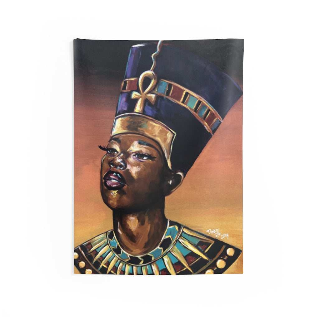 Melanted Nefertiti Indoor Wall Tapestries