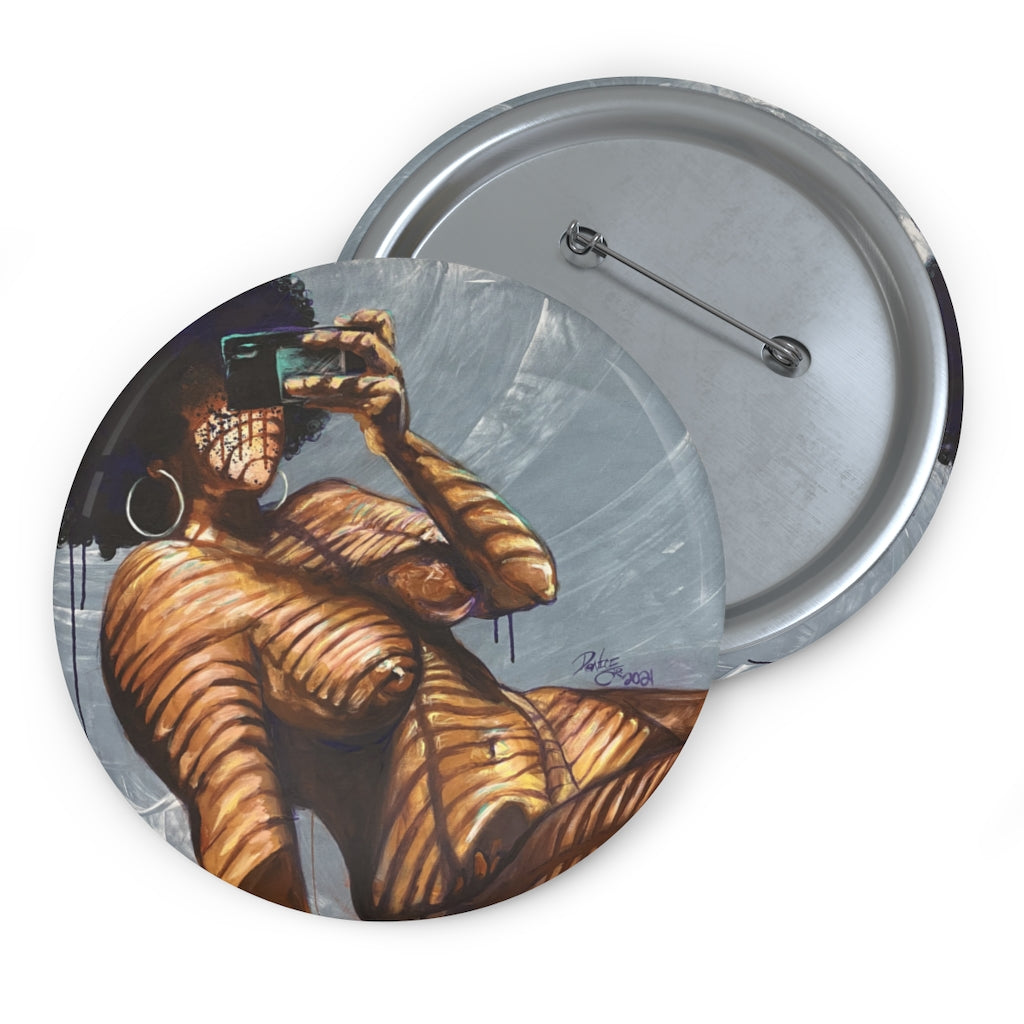 Naturally Nude I Custom Pin Buttons