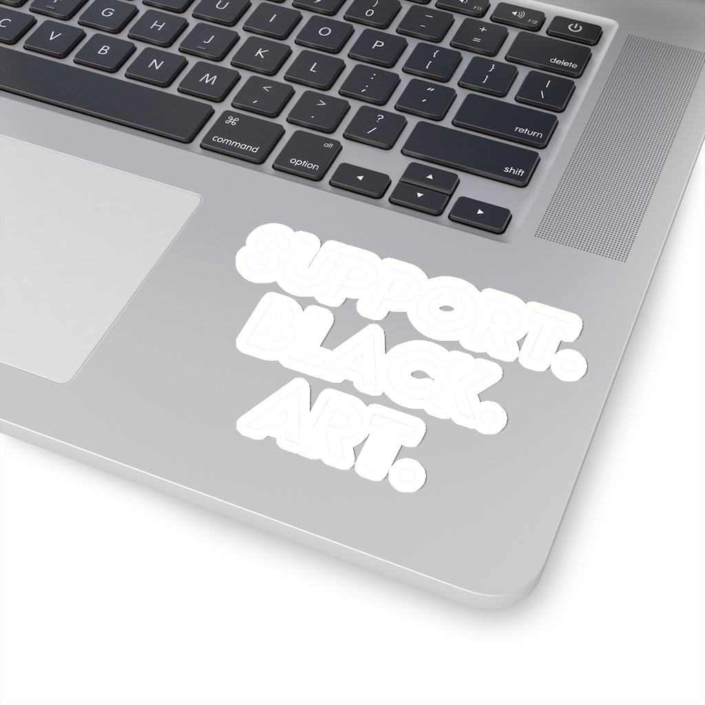 Support Black Art Kiss-Cut Stickers