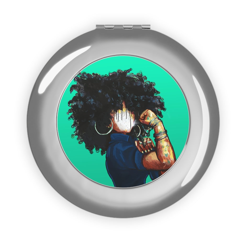 Naturally the Riveter TEAL Compact Travel Mirror
