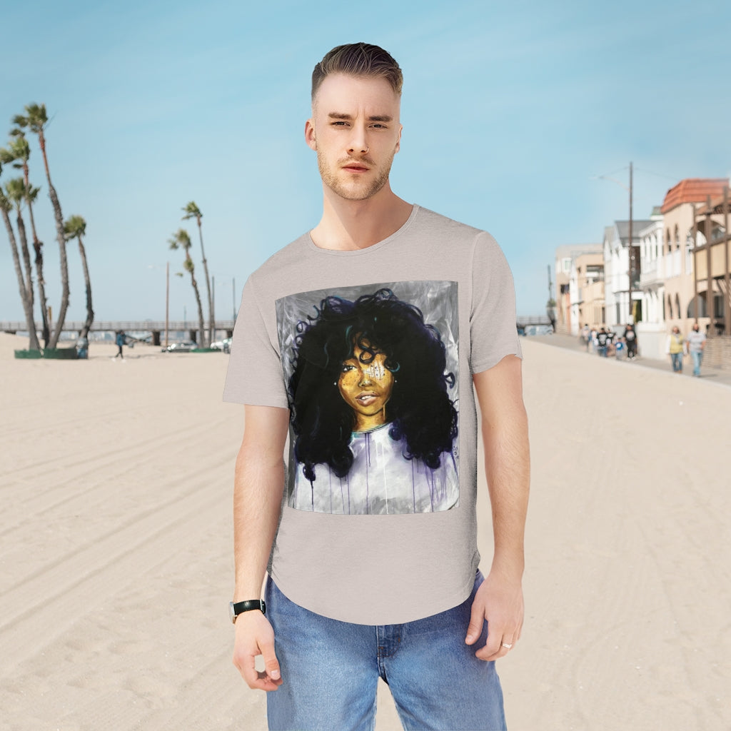Naturally Sza Men's Jersey Curved Hem Tee