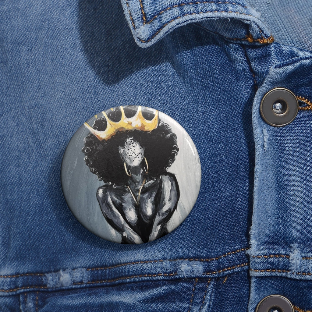 Naturally Queen XIX Pin Buttons