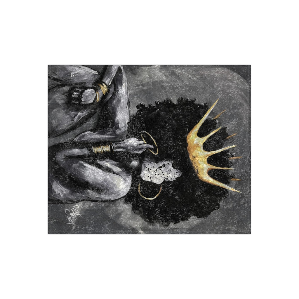 Naturally Queen VI Crushed Velvet Blanket