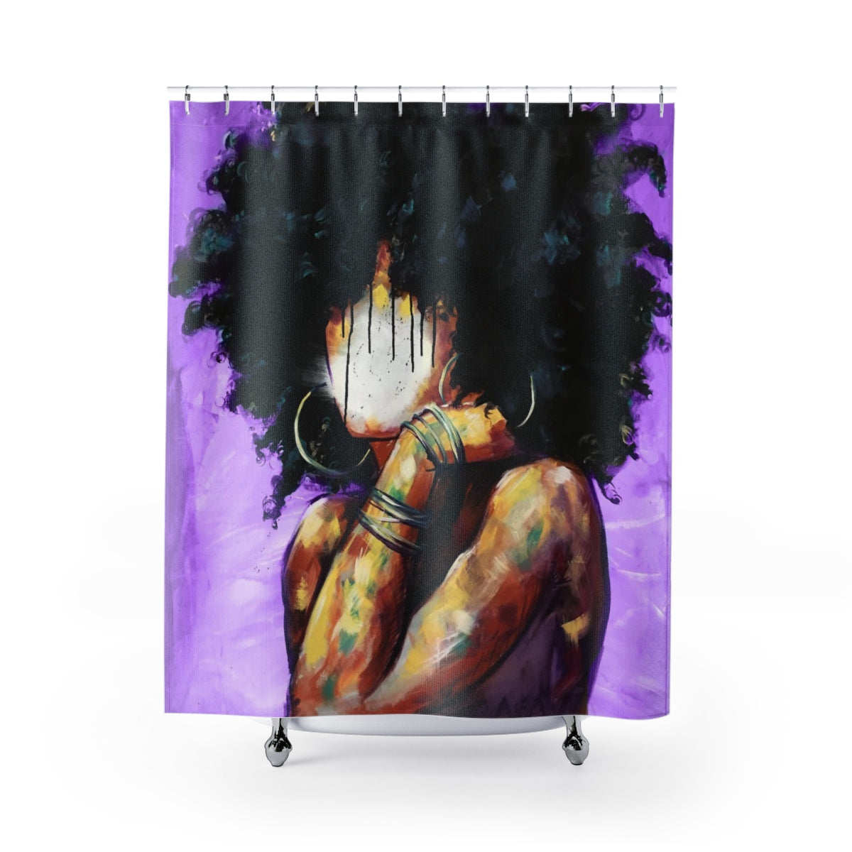 Naturally II PURPLE Shower Curtains