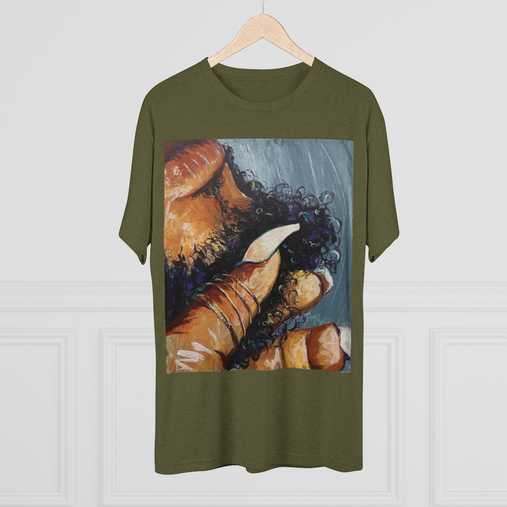Naturally Black Love X Unisex Tri-Blend Crew Tee
