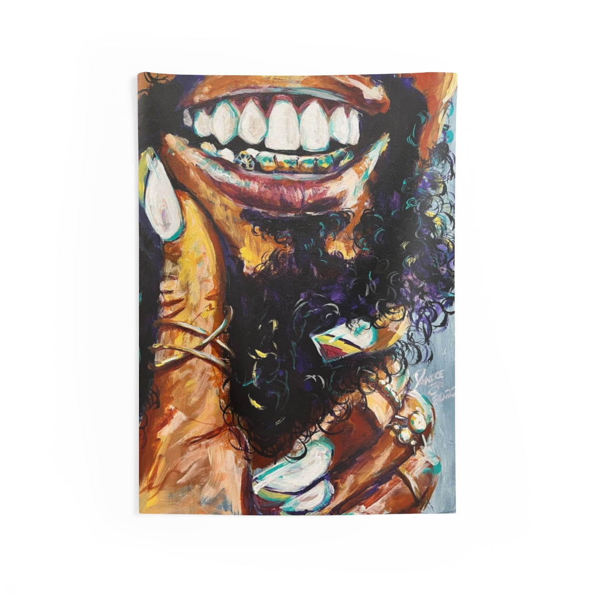 Naturally Black Love XI Indoor Wall Tapestries