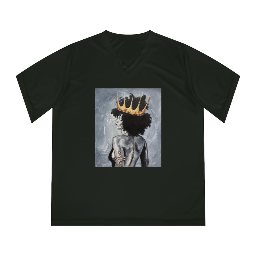 Naturally Queen XXII Women's Performance V-Neck T-Shirt